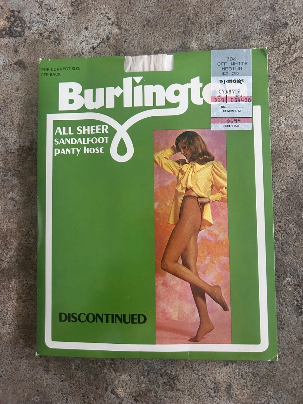 NOS Burlington Off-White Sheer Hosiery in Off White